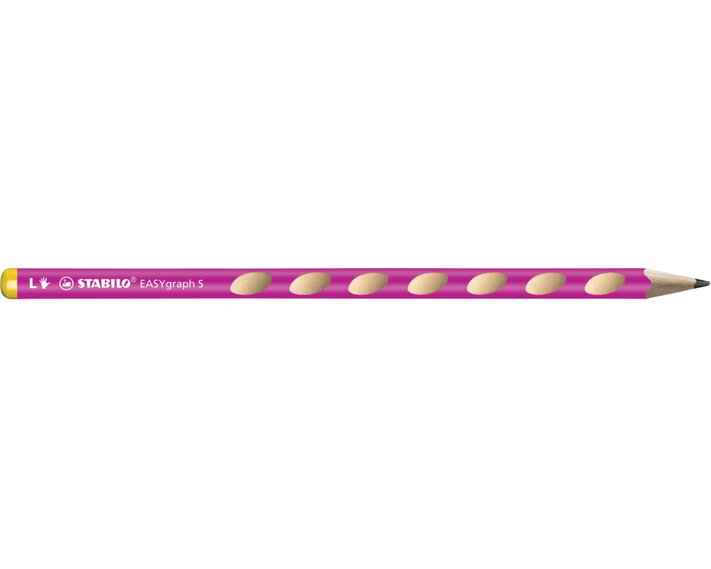 STABILO Bleistift EASYgraph S HB 325/01-HB-6 pink, L
