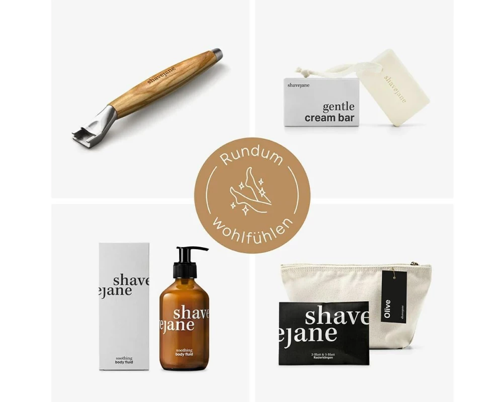 Shavejane Rasier Set Classic Olive
