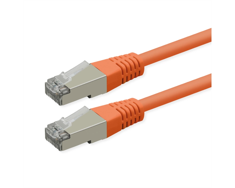 ROLINE Patchkabel Cat.6 (Class E), PoE, S/FTP (PiMF), orange, 20 m