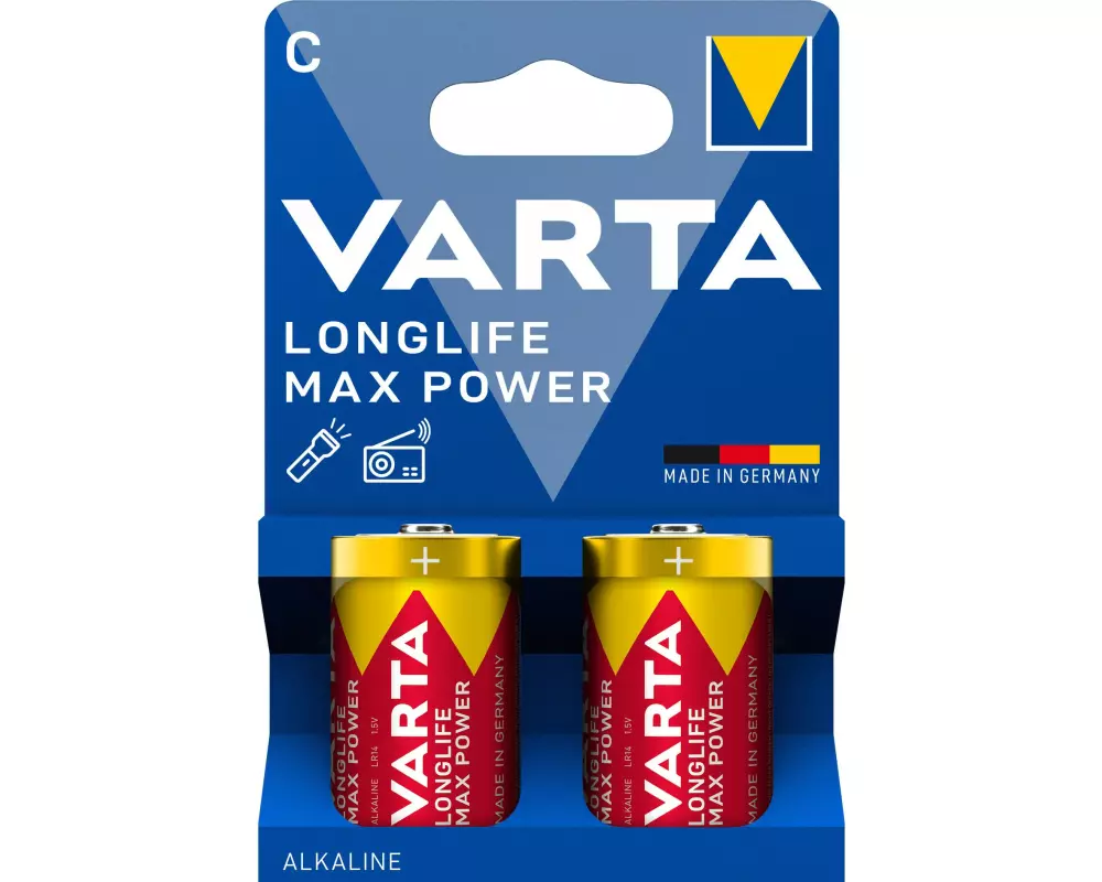 Varta Batterie Longlife Max Power C , 2 Stück