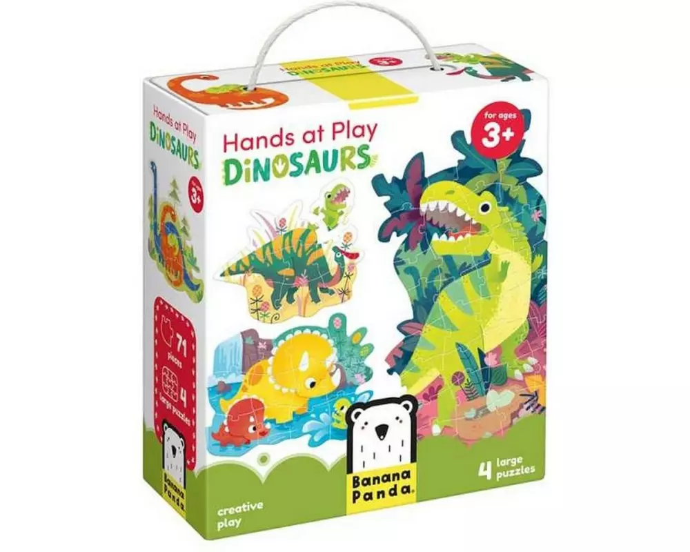 Banana Panda Puzzle Hands at Play Dinosaurier Pappe 71 Teile