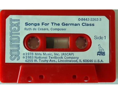 Songs for the German Class: Cassette