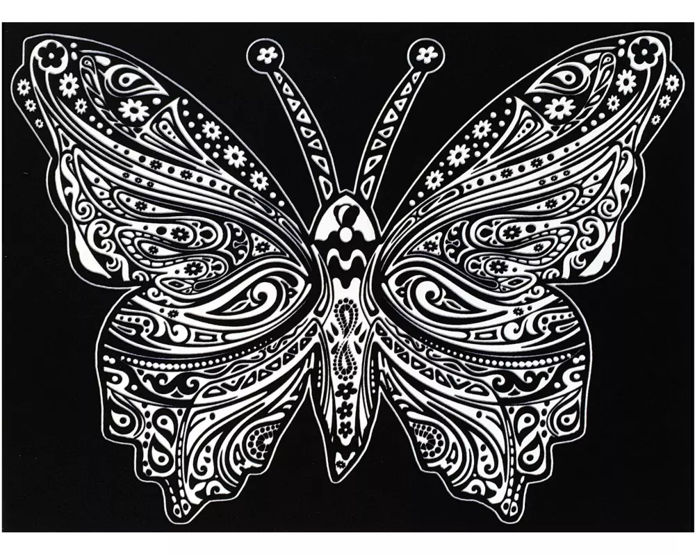 Tataruga Malset Samtbild Schmetterling A4