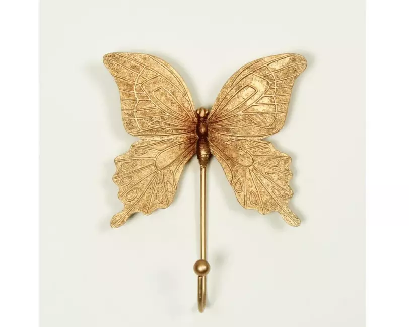 Originals Wandhaken Schmetterling Gold