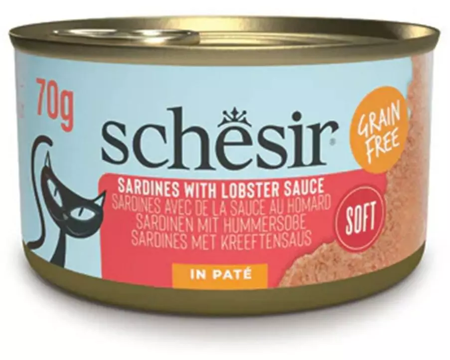 Schesir Nassfutter Sardinenpastete in Hummersauce 70 g
