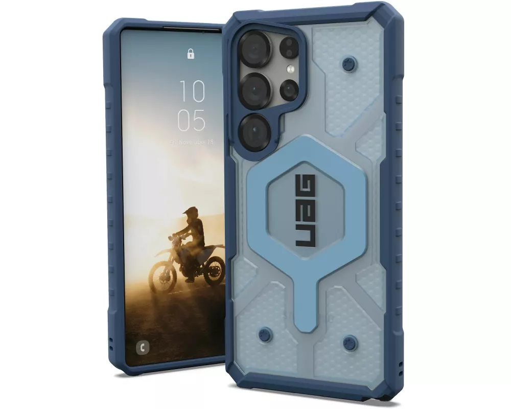 UAG Back Cover Pathfinder Clear Galaxy S25 Ultra Lanyard Blues