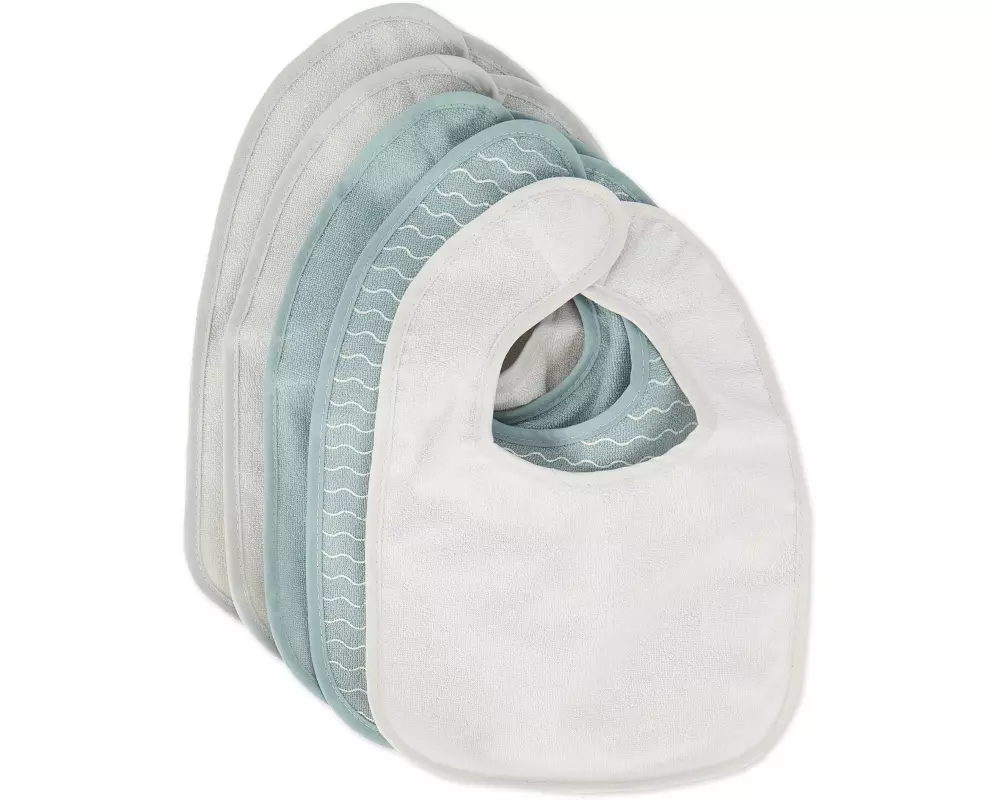 bieco Lätzchen 5er Set, Schiefer 30 x 21 cm