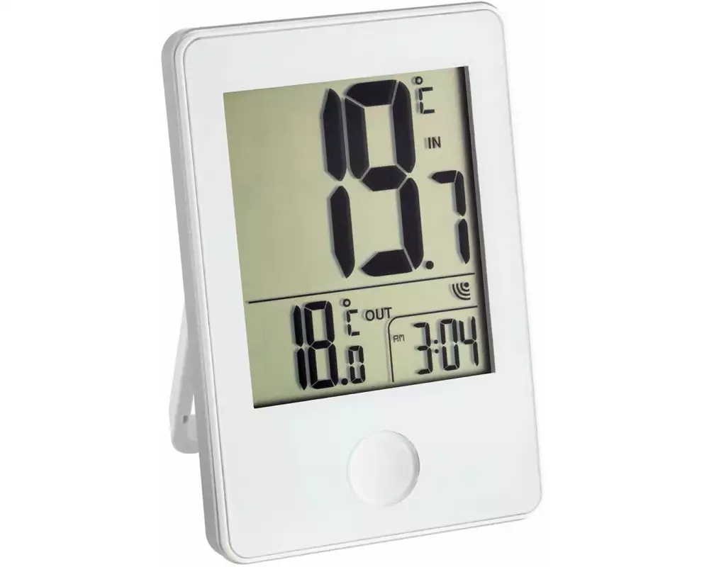 TFA Dostmann Funk-Thermometer POP Weiss