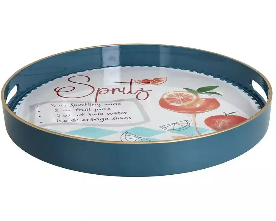 Tognana Serviertablett Spritz 38 cm, Mehrfarbig