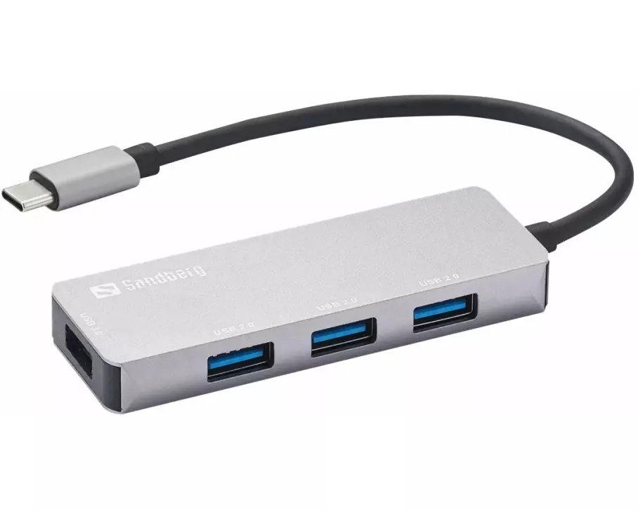 SANDBERG USB-C Hub, 1xUSB3.0+3x2.0, SAVER