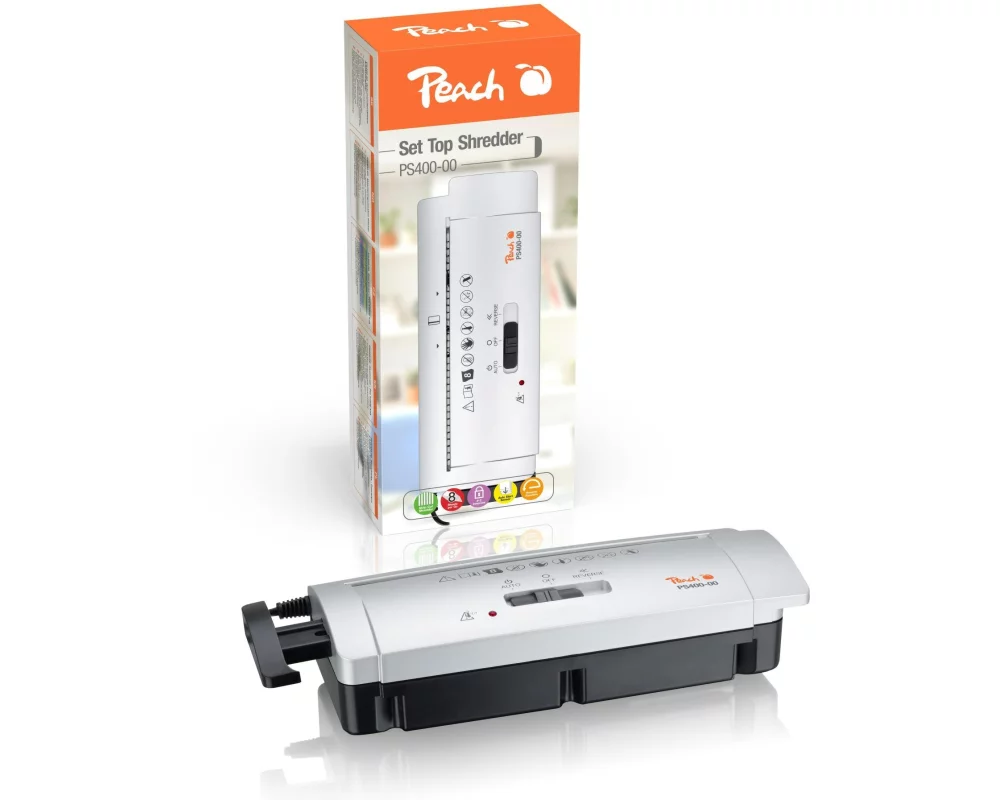 Peach Bürogeräte Aktenvernichter PS400-00 P-1, 6 Seiten, ohne Korb