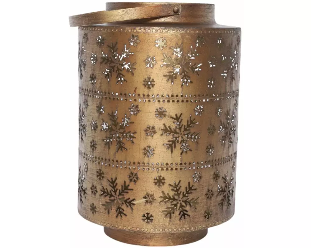 CHALET Weihnachtswindlicht Goderich L, Gold