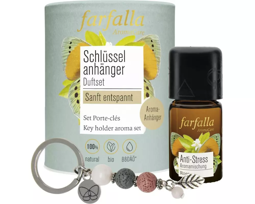 Farfalla Duft-Öl Set & Schlüsselanhänger Sanft entspannt