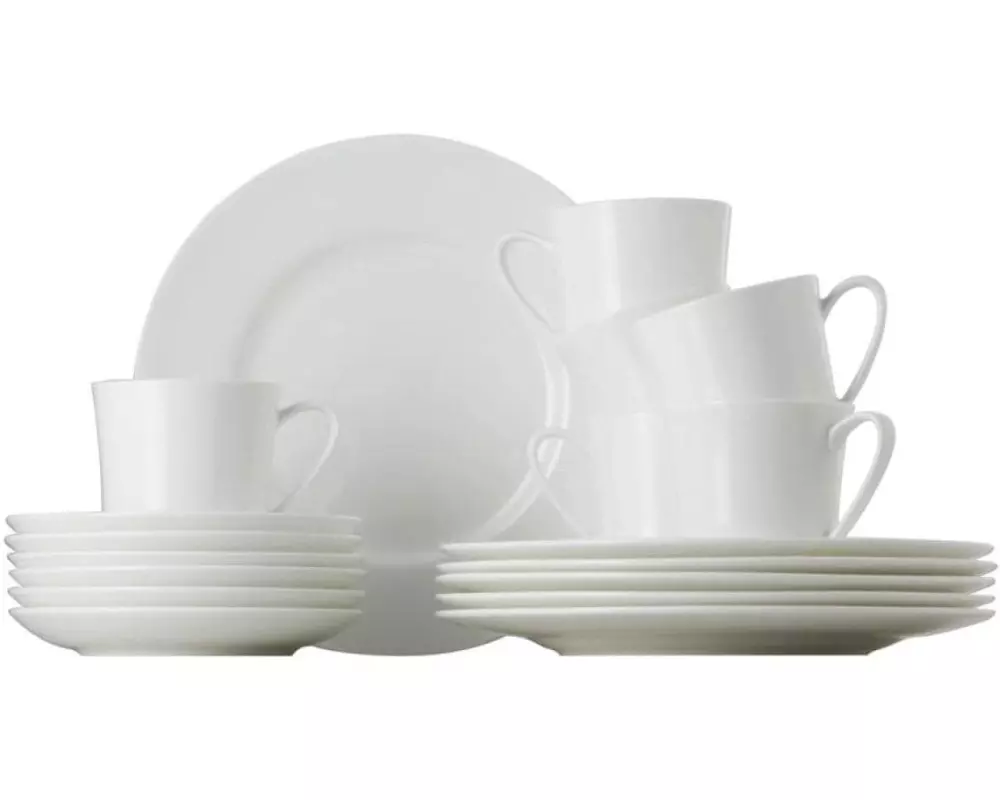 Rosenthal Kaffee-Set Jade 18-teilig, Weiss