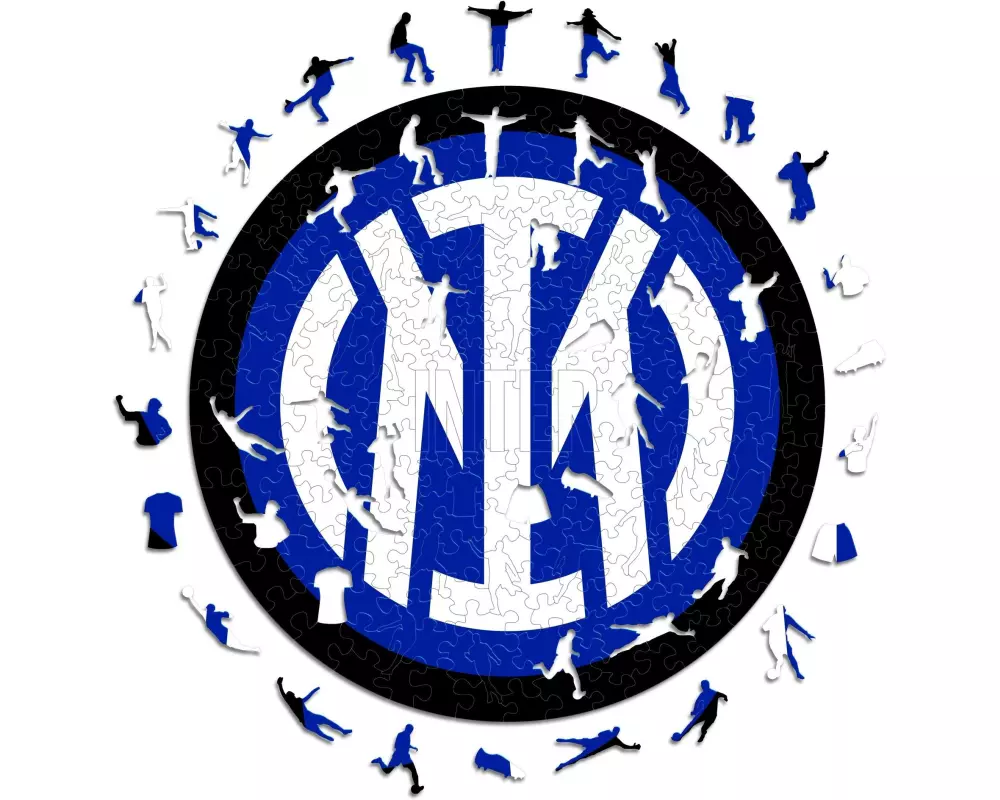 Iconic Puzzle Holz-Puzzle FC Inter Mailand – Logo