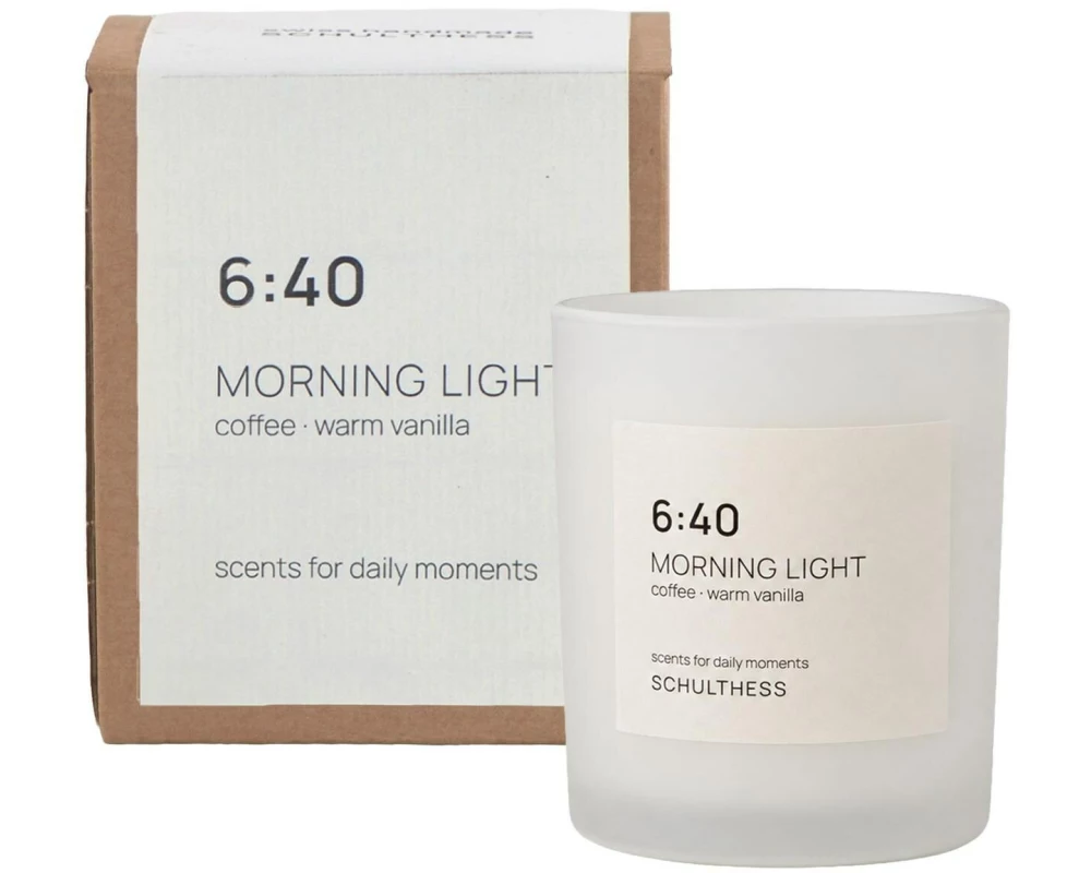 Schulthess Kerzen 6:40 Morning Light Raps-Kokos Weiss