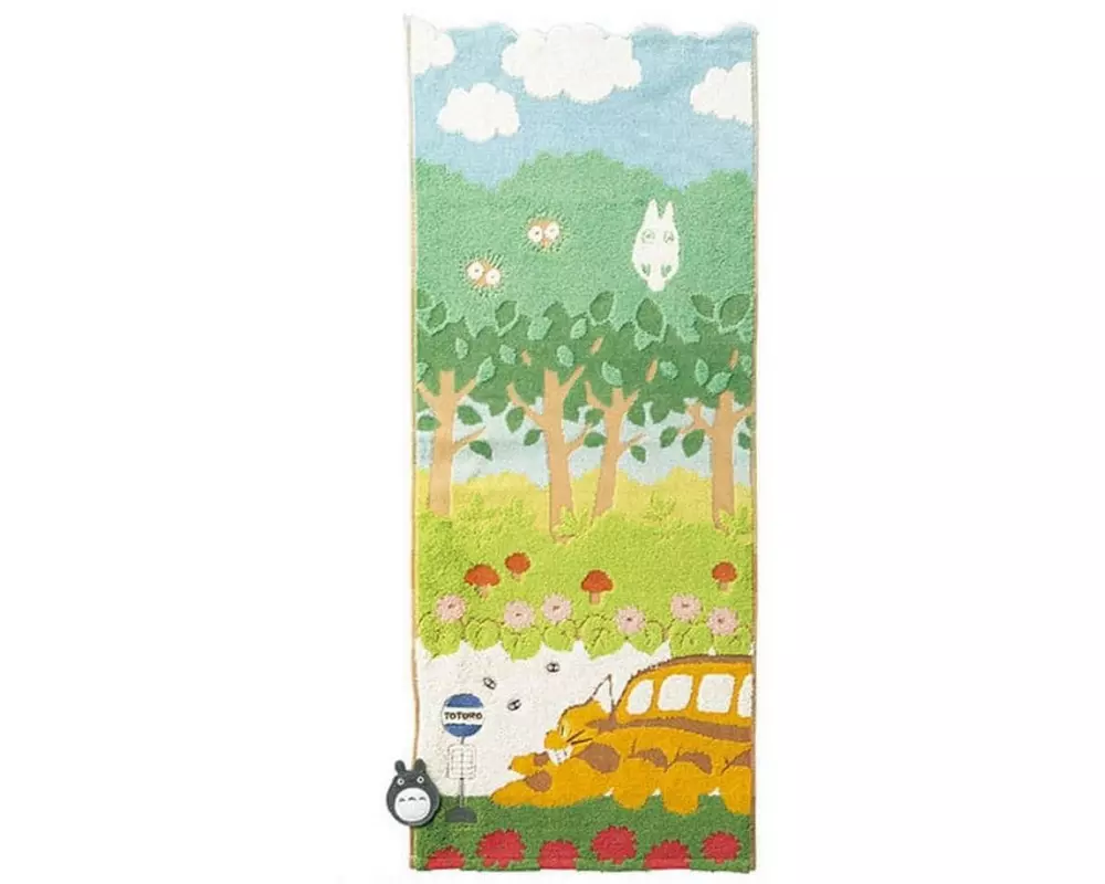 Marushin Mein Nachbar Totoro Handtuch Catbus on it's way