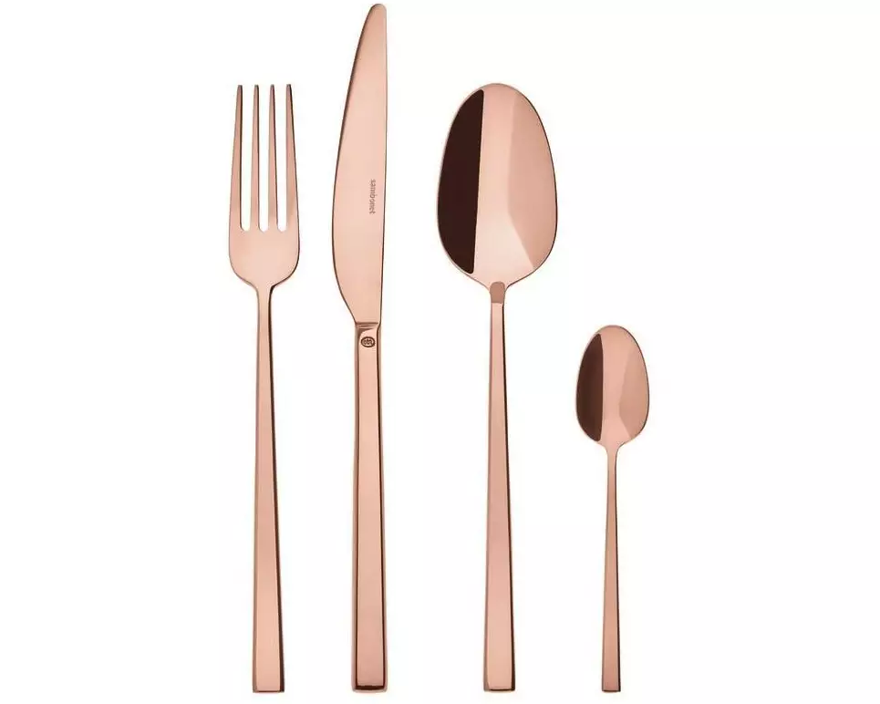 Sambonet Besteck-Set Rock 24-teilig, Kupfer
