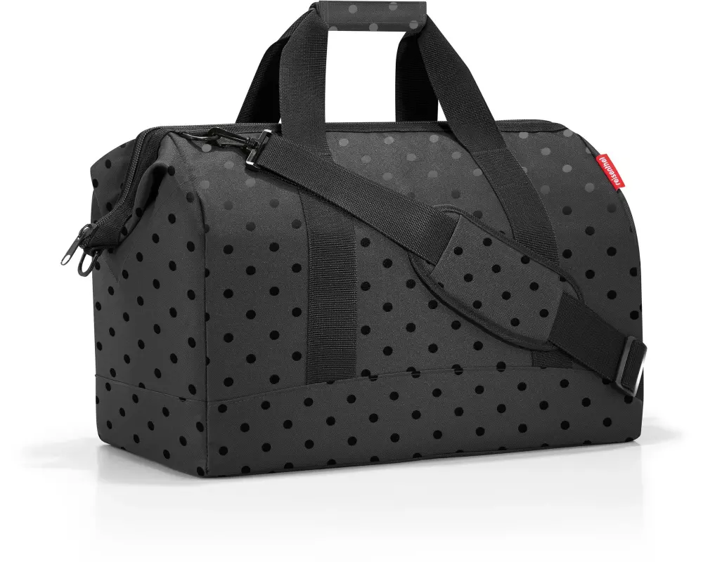 Reisenthel Umhängetasche Allrounder L Glossy Dots Black