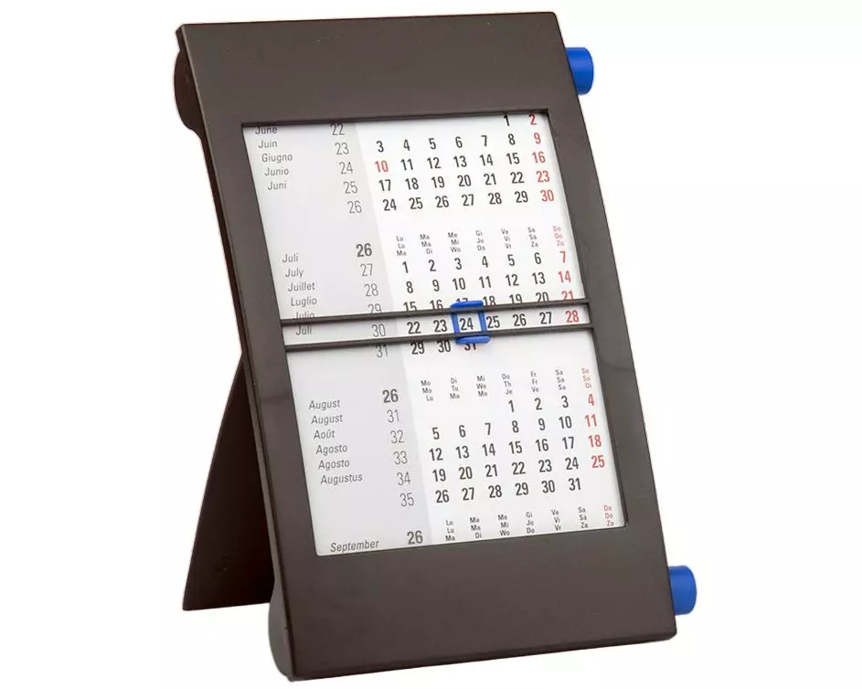 Simplex 3-Monats-Tischaufsteller 2026 Blau