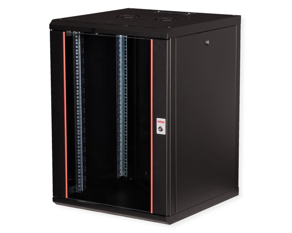 ROLINE 19-Zoll Wandgehäuse Pro 16 HE, 600x600 BxT schwarz