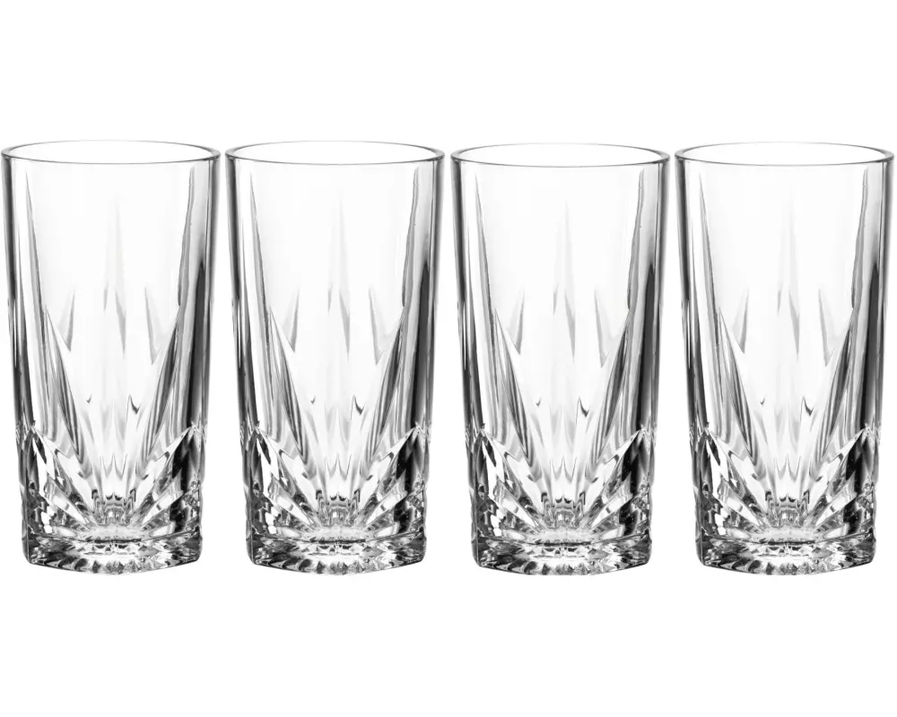 Leonardo Longdrinkglas Capri 390 ml, 4 Stück, Transparent