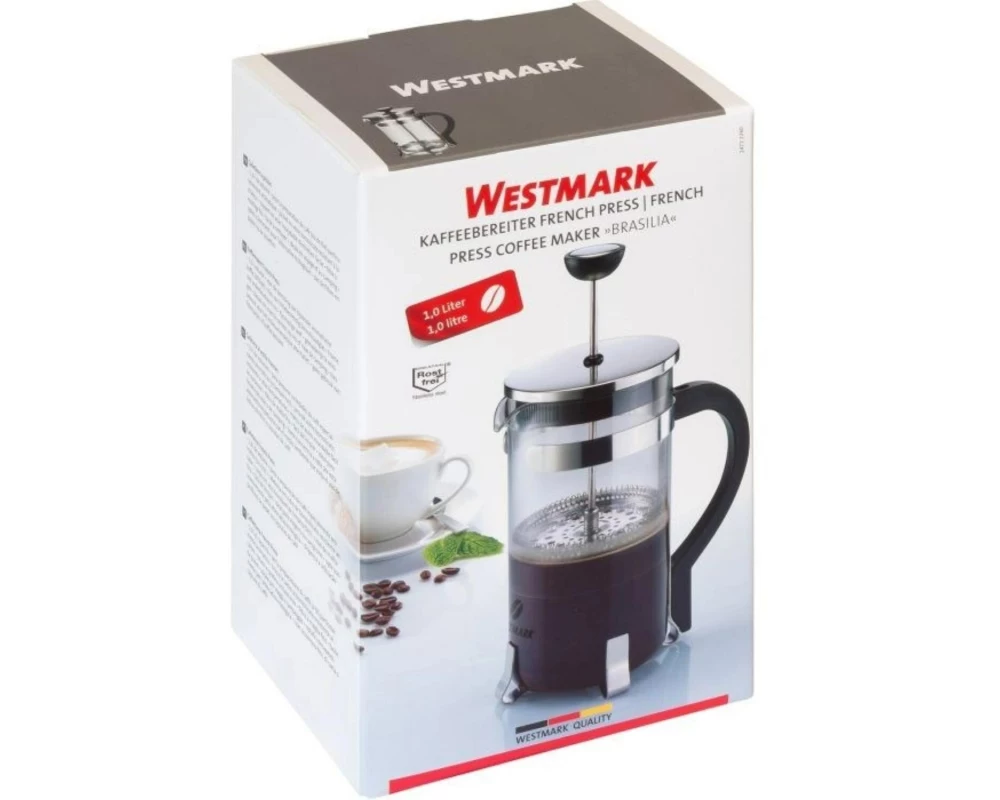 Westmark Kaffeebereiter French Press Brasilia 1 l, Transparent