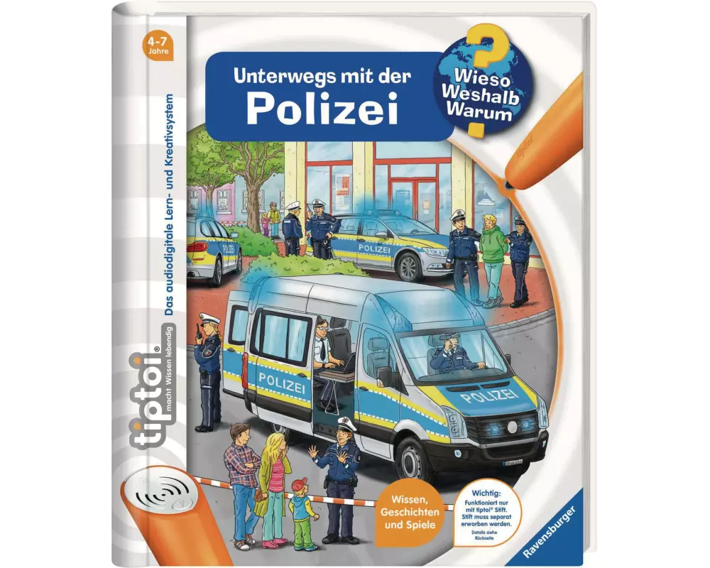 tiptoi Lernbuch Unterwegs mit der Polizei