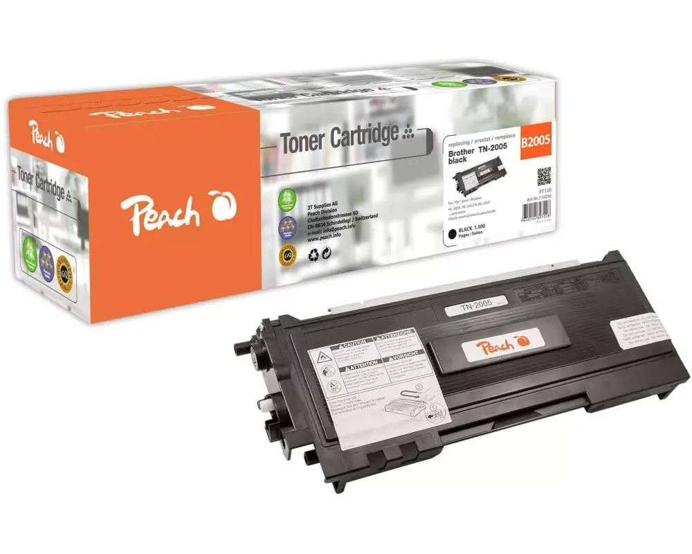 Peach Toner Brother TN-2005 Black