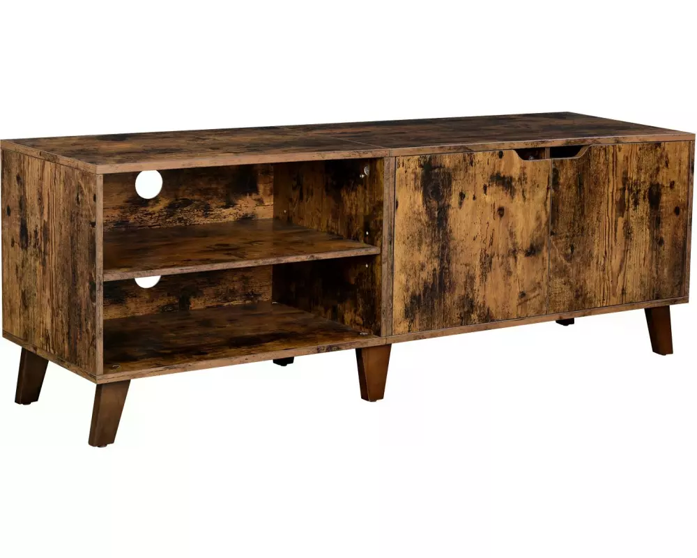 VASAGLE TV-Möbel mit 2 Ablagen 140 x 40 x 50 cm, Braun