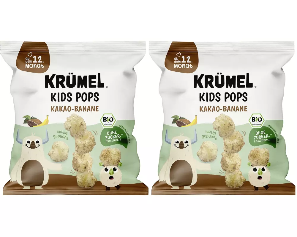 KRÜMEL Kids Pops Kakao-Banane 2 x 20 g