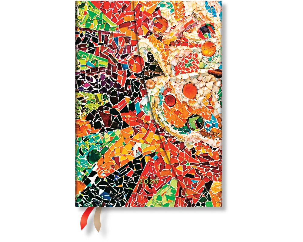 PAPERBLANKS Agenda Le Soleil de Gaudi 2026 DF0913-0 1W/2S HOR Midi HC FR 13x18cm