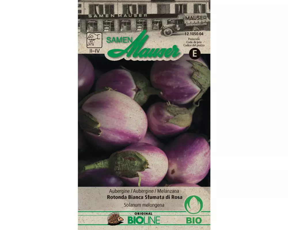 Samen Mauser Samen Aubergine Rotonda Bianca