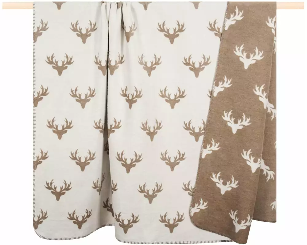 pad Decke Hirsch 150 x 200 cm, Sand