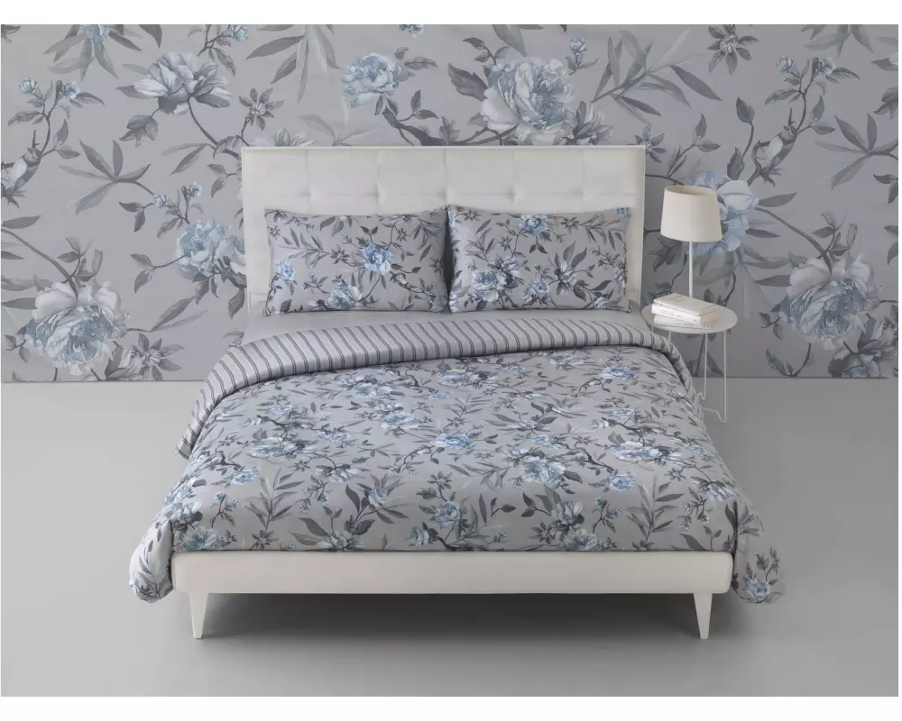 Mirabello Kopfkissenbezug Orient 65 x 65 cm, Grau