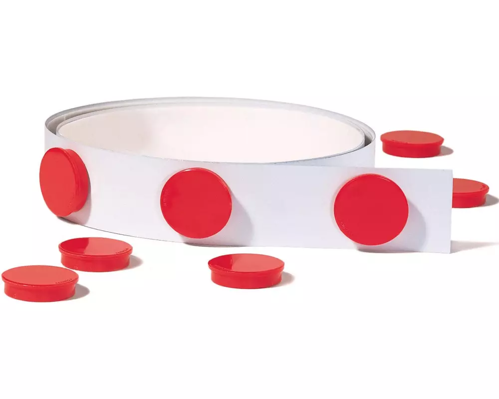 Franken Magnetband Leiste 35 mm x 5 m, Weiss