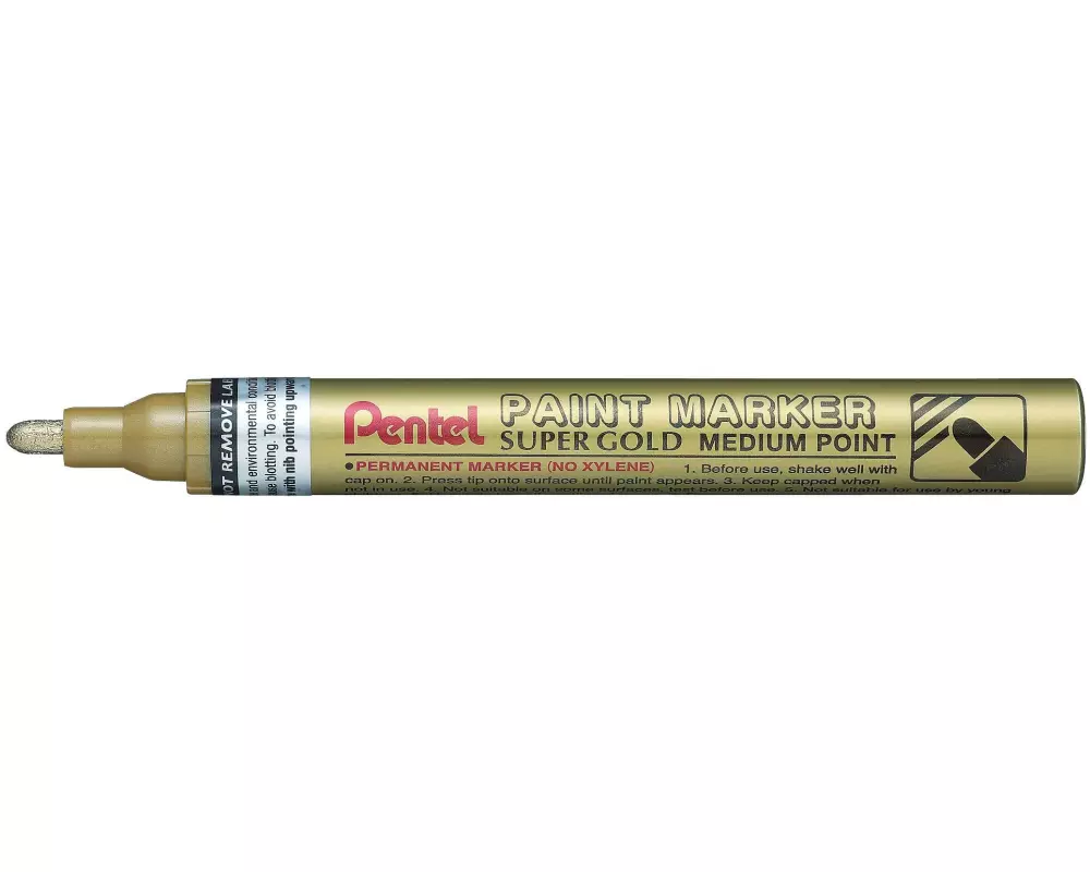 pentel Permanent-Marker Paint 2.5 mm, Metallic Gold