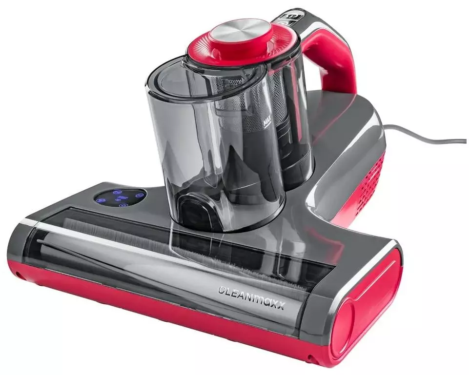 CLEANmaxx Milben-Handstaubsauger Grau/Rot