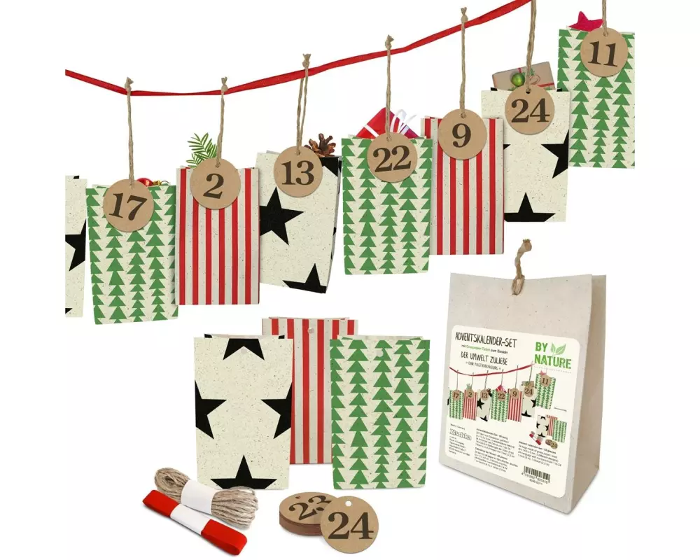 Braun + Company Adventskalender Set by Nature 24 Tüten