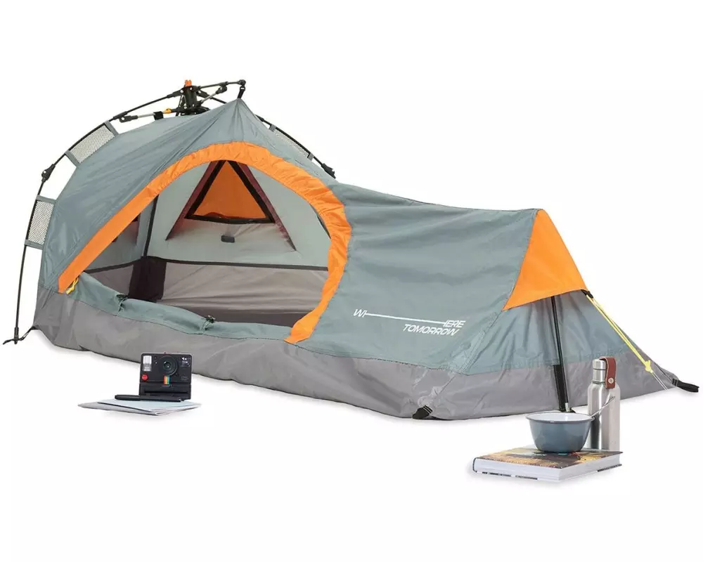 Where tomorrow Where Tomorrow 1 Personen Zelt Dreieck 225 cm x 100 cm, Grau