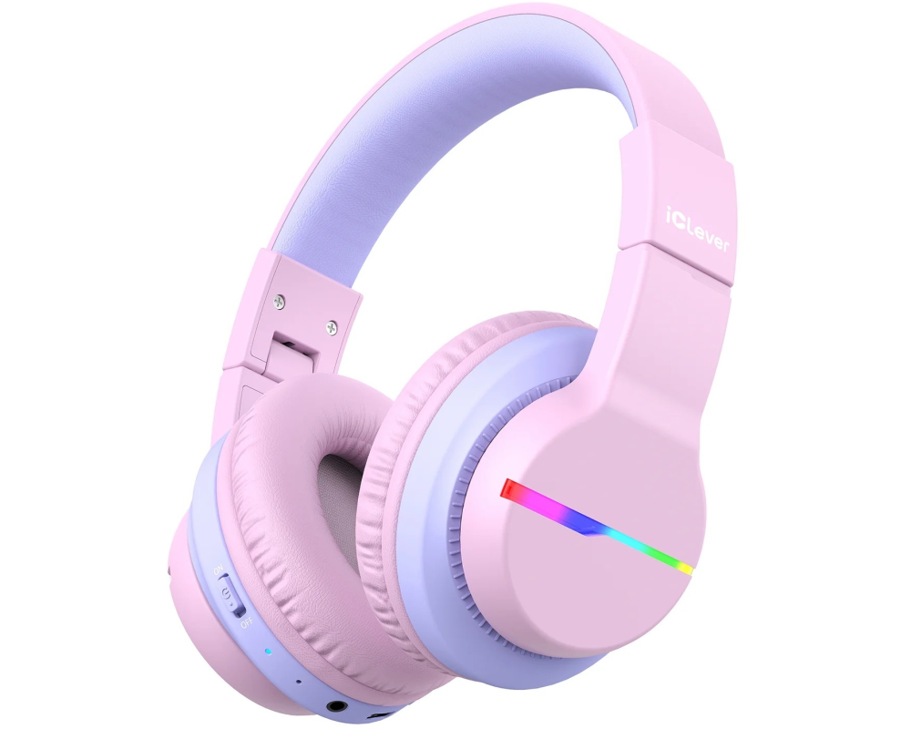 ICLEVER Kids Bluetooth Headphones C03-1702N-31 BTH12, LED, 55h, pink