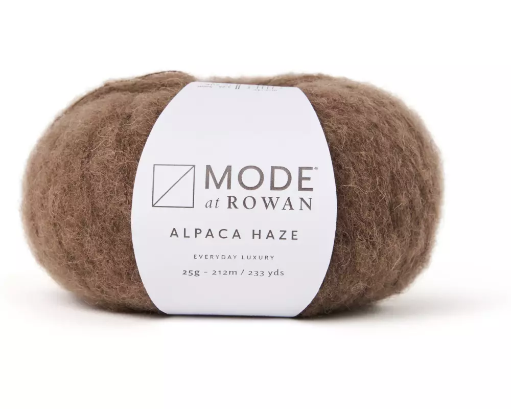 Mode at Rowan Wolle Alpaca Haze 25 g, 212 m, Braun