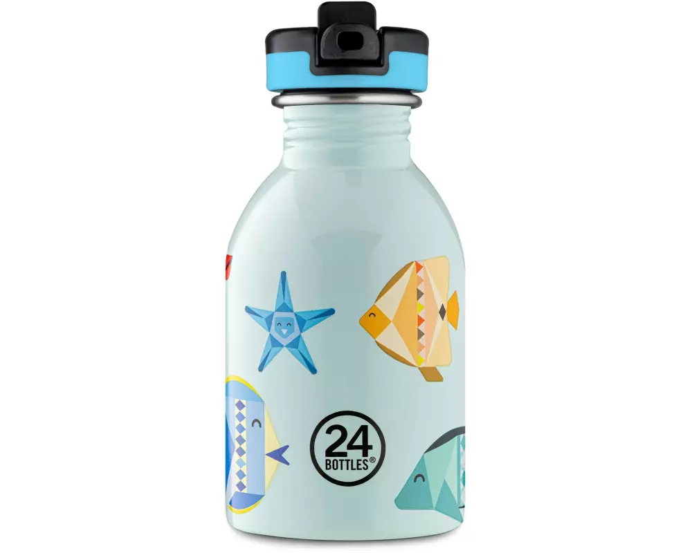 24Bottles Trinkflasche Urban mit Sportdeckel 250 ml, Sea Friends