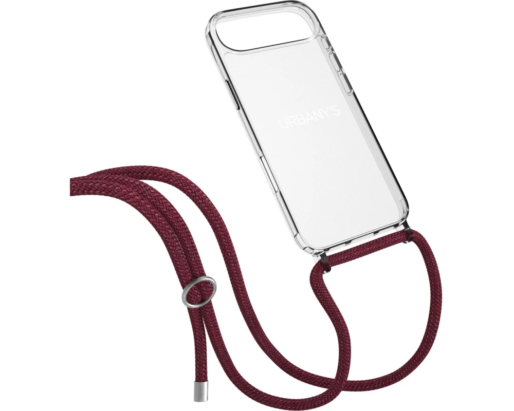 Urbany's Necklace Case RED WINE iPhone Air Silber Ring