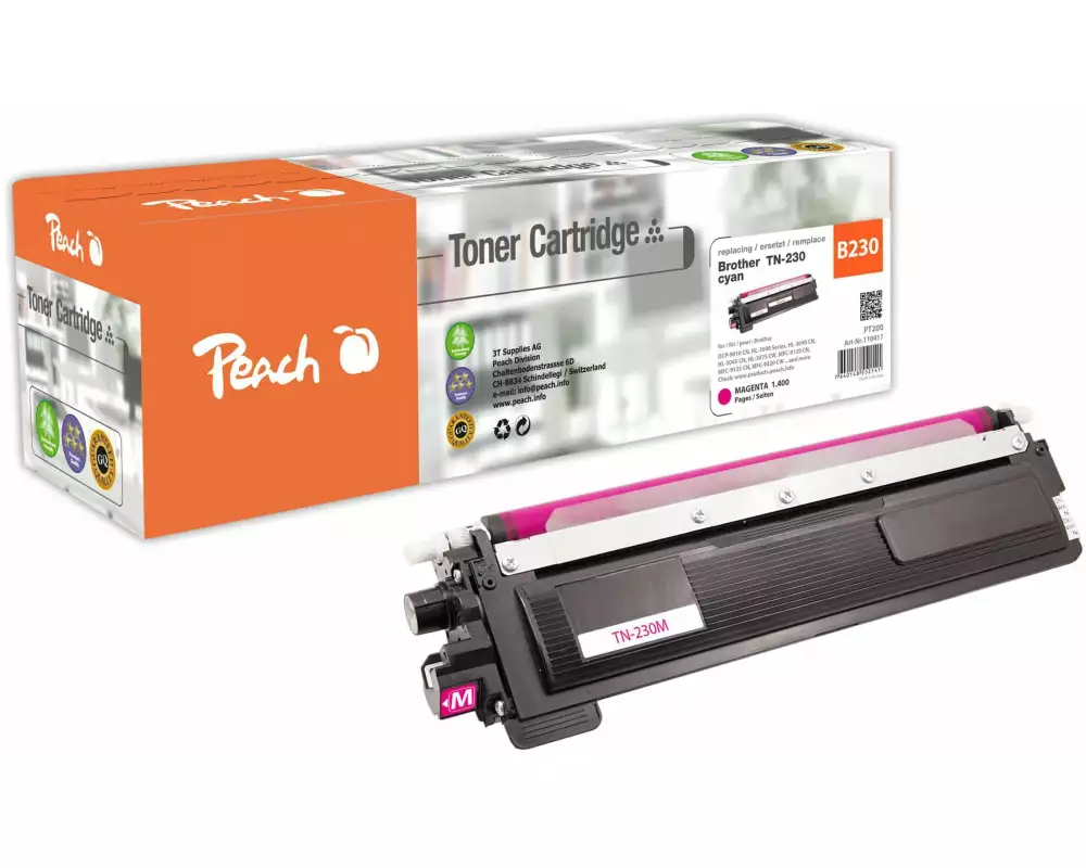 Peach Toner Brother TN-230 Magenta
