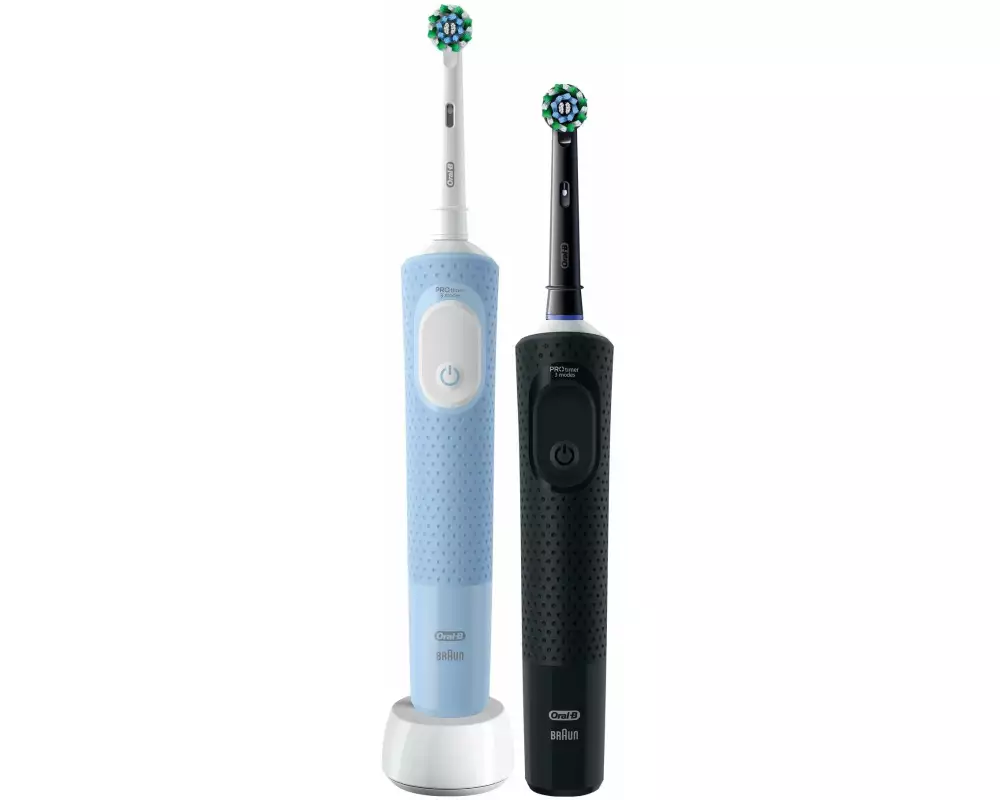 Oral-B Rotationszahnbürste Vitality Pro D103 Duo Blau/Schwarz