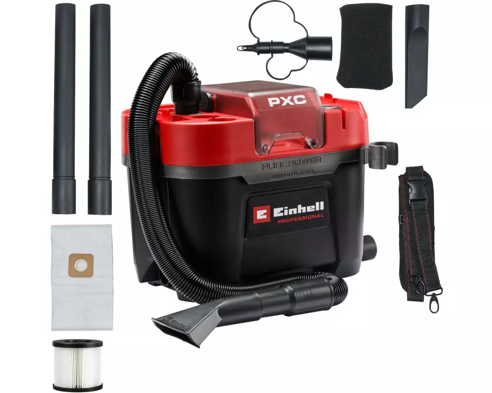 Einhell Professional Akku-Nass-/Trockensauger TP-VC 18/10 Li BL L-Solo