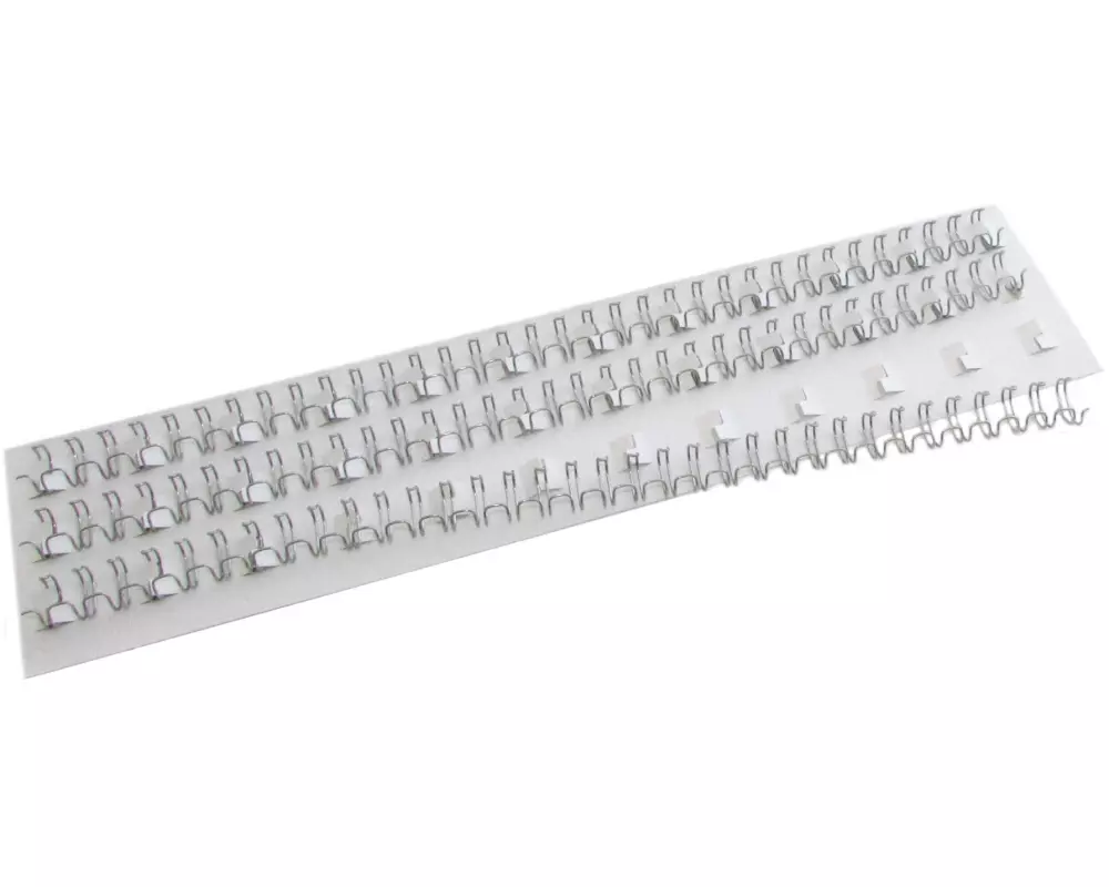 Peach Binderücken PW095-01 10 mm Draht Silber, 100 Stück