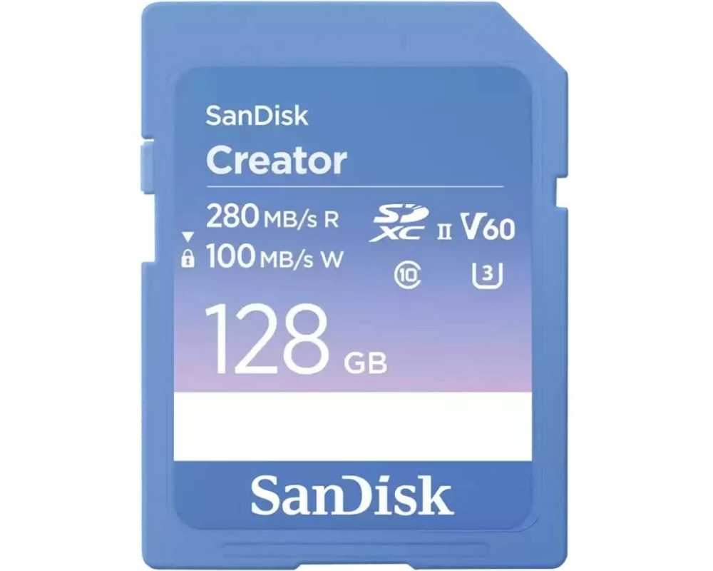 Extreme PRO 128GB V60 Blue Creator Card
