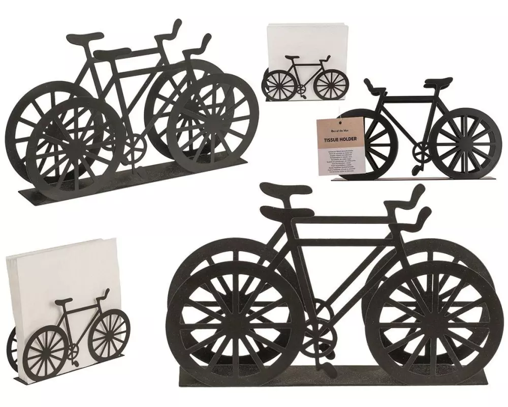 G. Wurm Serviettenhalter Fahrrad Schwarz
